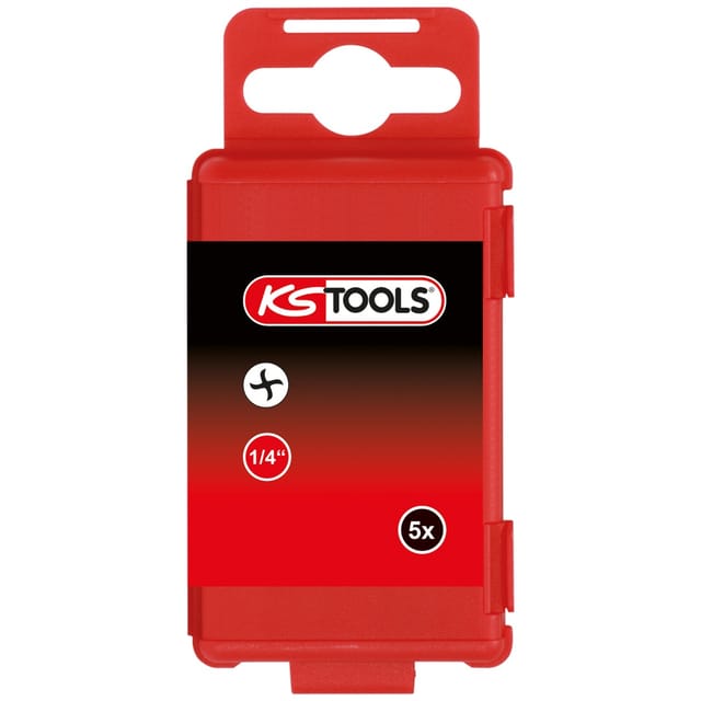 KS Tools 1/4" Bit Torq-Set®, 75mm, #2, 5er Pack