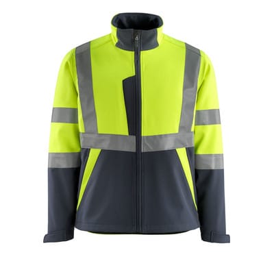 Mascot Softshelljacke Kiama gelb/schwarzblau Größe XL