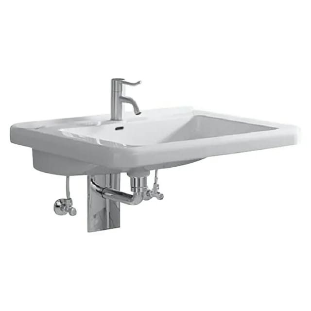 Geberit Waschtisch Renova Comfort 60x55cm, barrieref., m Hahnl., m ÜL, we.