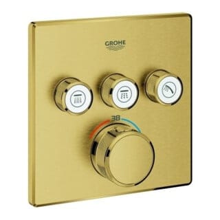 Grohe Fertigset Grohtherm Smartcontrol C sunr geb., eck, UP-THM, 3 Absperrventil