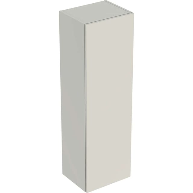 Geberit Mittelhochschrank Smyle Square 36x118x29,9cm, 1 Tür, sandgrau hochglanz