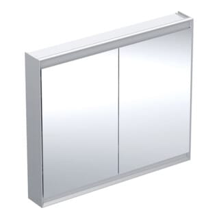 Geberit Spiegelschrank One 105x90x15cm, AL el, m ComfortL, 2 Tür.