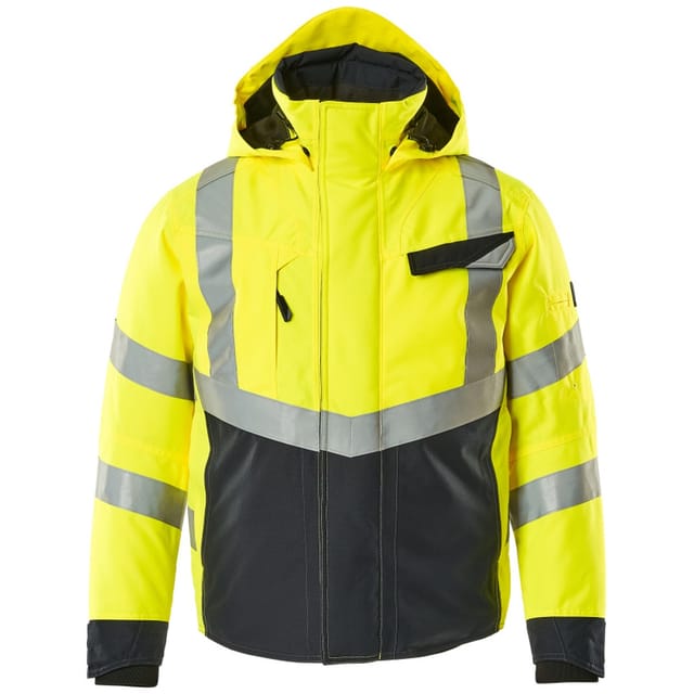 Mascot Hastings Winterjacke Größe L, hi-vis gelb/schwarzblau