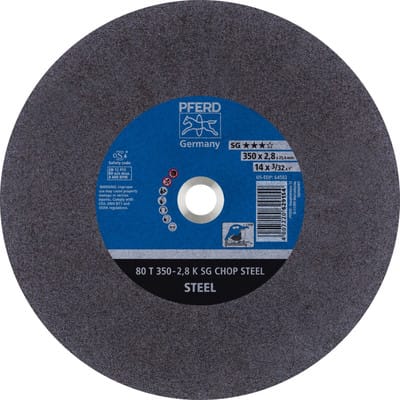 PFERD TOOLS Trennscheibe Metallkreissäge T 350x2,8x25,4 mm Leistungs-Li. SG CHOP STEEL für Stahl