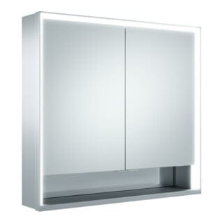 Keuco Spanplattenschraube kurze Türen Royal Lumos 70x73x16cm, m Abl, WV, 2-trg., si-elox