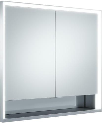 Keuco Spanplattenschraube kurze Türen Royal Lumos 80x73x16cm, m Abl, Wandeinbau, 2-türig