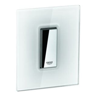 Grohe Abdeckplatte 42373 mit Drucktaste moon white