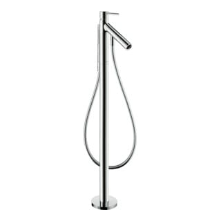 hansgrohe Wannen-Einhebelmischer Axor Starck A 156mm, bodensteh., m Pin-Griff, chr
