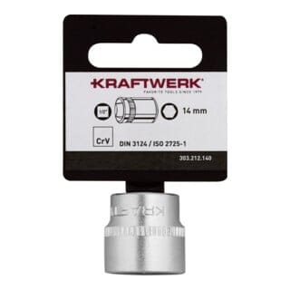 Kraftwerk BASIC LINE 1/2" Steckschlüsseleinsatz 14 mm mit Hänger