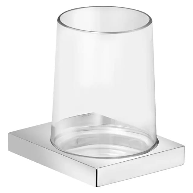 Keuco Glashalter Edition 11 m Echtkr.-Glas und Halter, verchromt