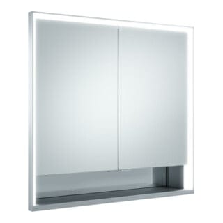 Keuco Spanplattenschraube kurze Türen Royal Lumos 70x73x16cm, m Abl, Wandeinbau, 2-türig