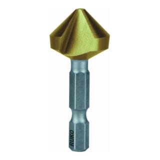RUKO Kegel- und Entgratsenker-Bit 90° HSS-TiN "Lang" Senkdurchmesser Ø2: 6,3 mm