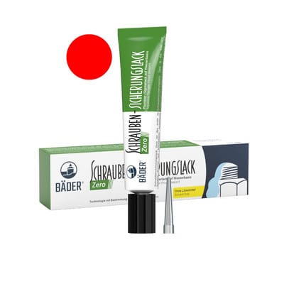 Bäder Schraubensicherungslack Zero 20 ml Tube rot