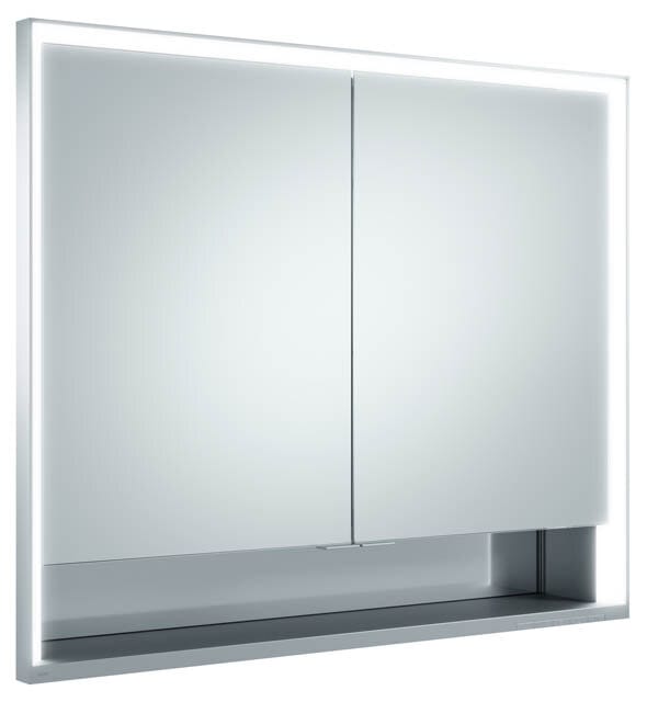 Keuco Spanplattenschraube kurze Türen Royal Lumos 90x73x16cm, m Abl, Wandeinbau, 2-türig