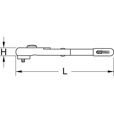 KS Tools 3/8" Isolierter Drehmomentschlüssel, 5-50Nm