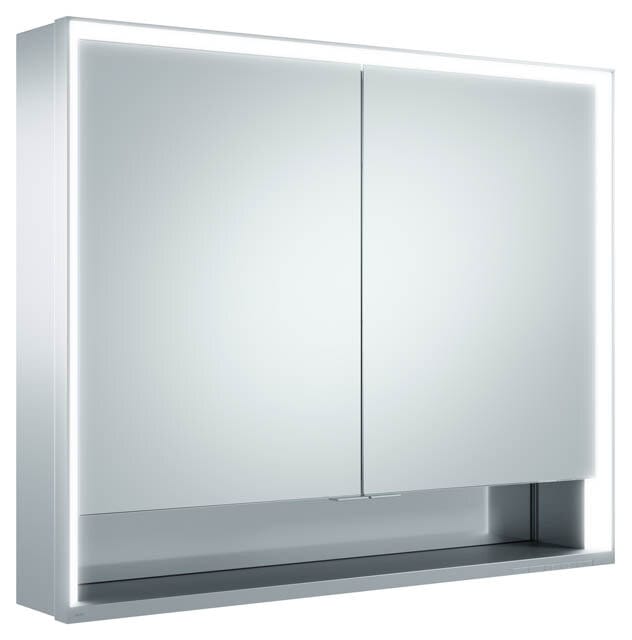 Keuco Spanplattenschraube kurze Türen Royal Lumos 90x73x16cm, m Abl, WV, 2-trg., si-elox