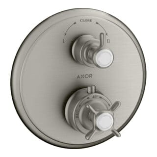 hansgrohe Fertigmontageset Axor Montreux UP-THM, m Ab- + Um-V, Kr., Edelstahl-Optik