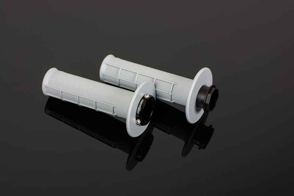 Renthal Mx Original Lock-on Softgriffe (halbwaffel) Hellgrau