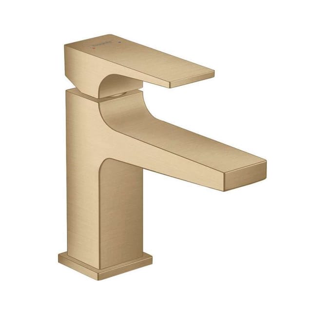 hansgrohe Waschtisch-Einhebelmischer 100 Metropol m HG, Pus-Op-Abl, A 127mm, brush. bron
