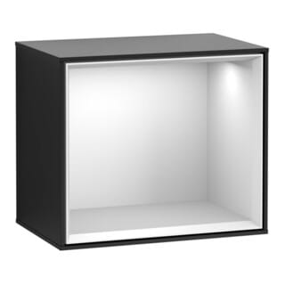 V&B Regalmodul Wandbeleuchtung Finion 41,8x35,6x27cm, Reg wh. m, bla m lacquer