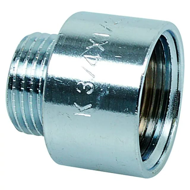 KIRCHHOFF MS Reduzier-Hahnverlänger Chrom, 3/4"IG x 1/2"AG