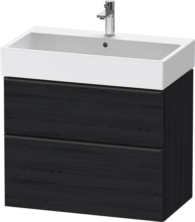 Duravit Waschtischunterschrank D-Neo 78,4x44,2cm, sw/Ei s, 1 Schubk., 1 Ausz.