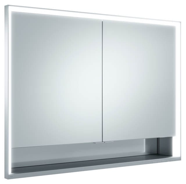 Keuco Spanplattenschraube kurze Türen Royal Lumos 100x73x16cm, m Abl, Wandeinbau, 2-türig