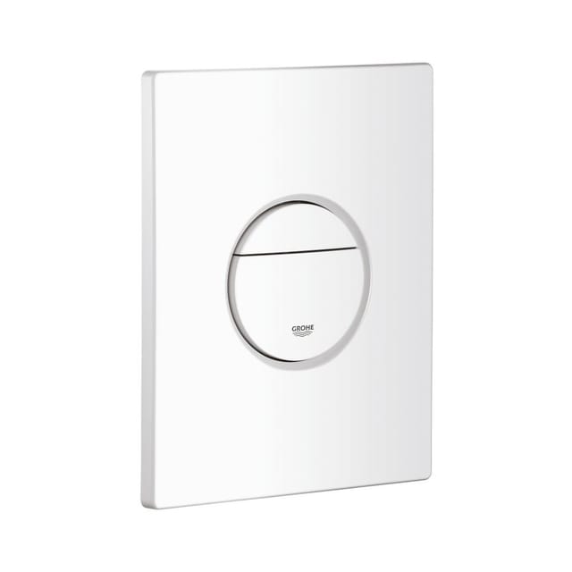 Grohe Abdeckplatte 42375 mit Drucktaste alpinweiß