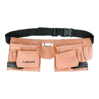 bellota Werkzeuggürtel, Leder, 6 Taschen