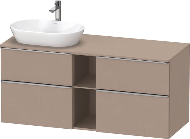 Duravit Waschtischunterschrank D-Neo 140x55cm, 2 SBK, 2 A, B L, ES geb/Leinen