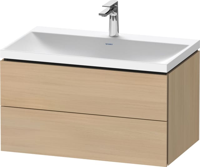 Duravit Möbel-Set L-Cube 80x48x48cm, m Hahnl., med. Ei, 2 Schub.