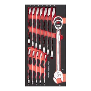 Kraftwerk PRO LINE EVA3 Ratschen Ringmaulschlüssel 20x40 14-tlg.