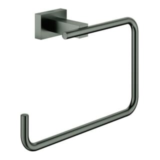 Grohe Handtuchring Essentials Cube verd. Befestig., hard graphite gebürstet
