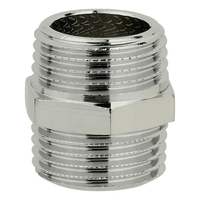 KIRCHHOFF MS Doppelnippel, Chrom, 3/4"AG