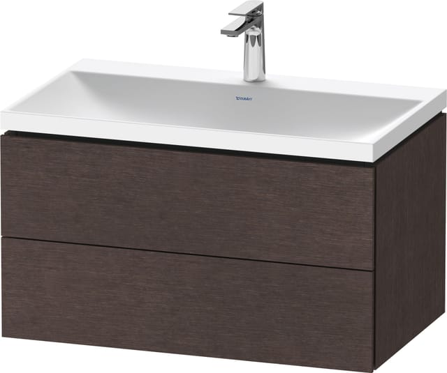 Duravit Möbel-Set L-Cube 80x48x48cm, m HL, Ei dkl. geb., 2 Schub.