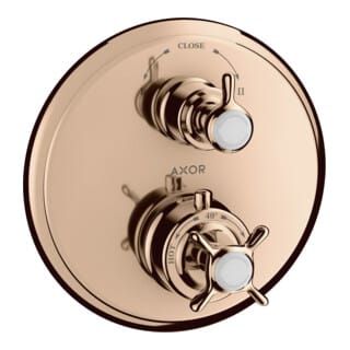 hansgrohe Fertigmontageset Axor Montreux UP-THM, m Ab- + Um-V, Kreuz, pol. r gol