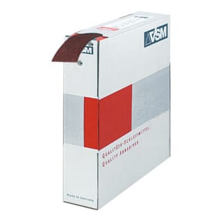 VSM Schleifgewebe-Sparrolle (A) braun KK 114 F, 50 mm x 50 m, Körnung: 240