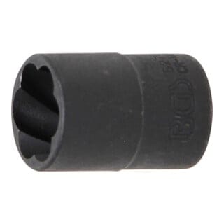 BGS Spiral-Profil-Steckschlüssel-Einsatz / Schraubenausdreher 5276, Antrieb Innenvierkant 10 mm (3/8"), SW 16 mm