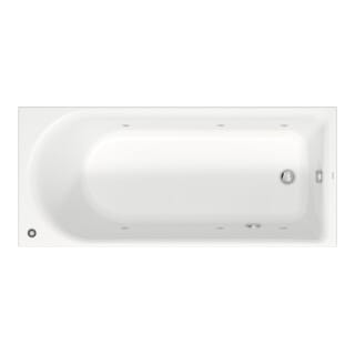 Duravit Rechteck-Whirlwanne D-Neo 180x80cm, EB-Version, 1 RS, weiß