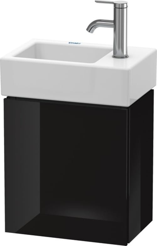 Duravit Waschtischunterschrank L-Cube 36,4x24,1x40cm, wandhängend, Tür li, sw hgl