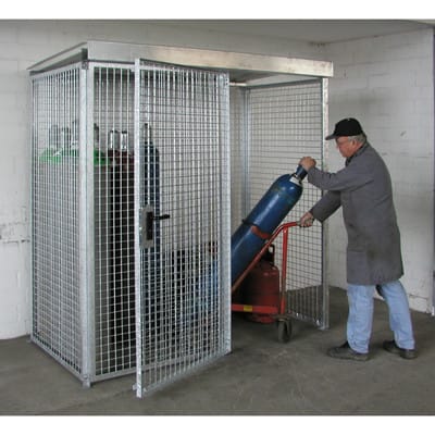 Bauer Südlohn Gasflaschen-Container GFC-M1/D, feuerverzinkt