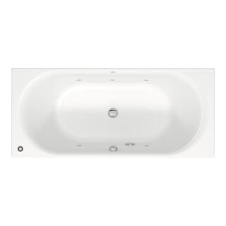 Duravit Rechteck-Whirlwanne D-Neo 180x80cm, EB-Version, 2 RS, weiß