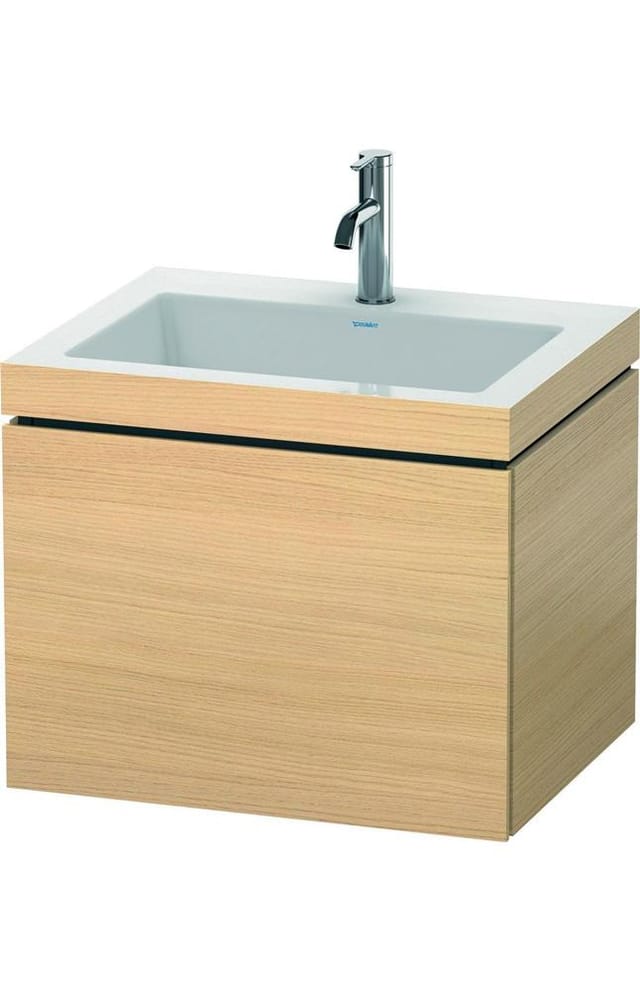 Duravit Waschtischunterschrank c-bonded L-Cube 60 x48cm, 1 HL, med. Ei, 1 Ausz., wandhängend