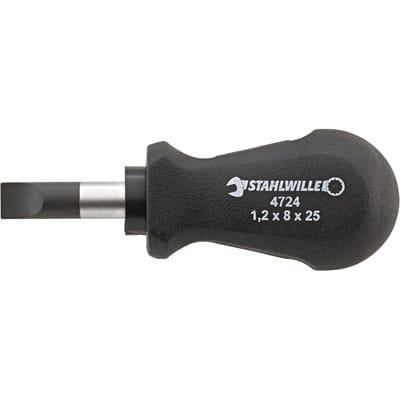 Stahlwille Vergaserschraubendreher DRALL 0,6mm x 3,5mm Klingen-L.25mm