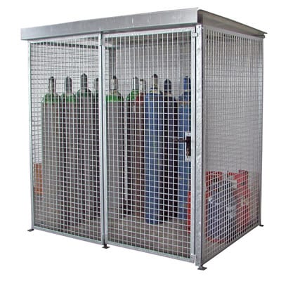 Bauer Südlohn Gasflaschen-Container GFC-M2/D, feuerverzinkt
