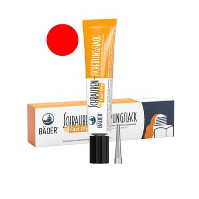 Bäder Schraubensicherungslack Fast Dry 20 ml Tube rot