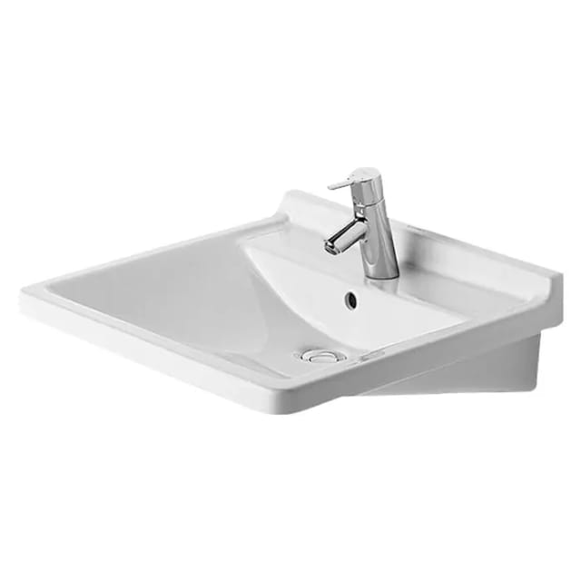 Duravit Waschtisch Starck 3 Vital 70x54,5cm, we, m HL, ÜL, HLB, barrieref.