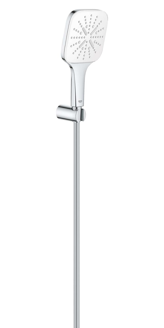 Grohe BrG Rainshower SmartActive130 Cube 3 Strahlarten, moon white