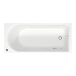 Duravit Rechteck-Whirlwanne D-Neo 170x75cm, EB-Version, 1 RS, weiß