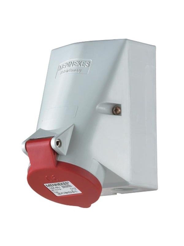 Mennekes Wanddose TwinCONTACT 32A, 5p, 6h, 400V, IP44 422